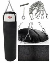 Punching bag 80x30 cm filled + fastening