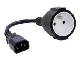 QOLTEC 53907 Adapter IEC 320 C14 FRENCH 0.15m