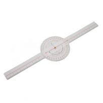 Small Joint Goniometer 360 Degrees Clear Scale Knees Elbows Fingers Goniometer Tool Transparent