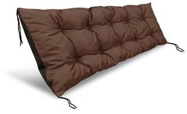 Garden cushion 120x40 cm waterproof for pallet bench brown