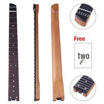 24 klavišų elektrinės gitaros kaklas be galvos su deginto klevo ir rožmedžio grifine plokšte bei užrakinamu suktuvu žemesniems derinimams 151