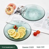 Elegantiškas lengvo prabangaus stiklo indų rinkinys vakarienei