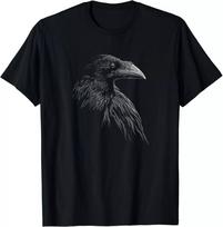 NAUJAS RIBOTAS Šaunus Juodo Varno Dizainas Puiki Dovana Marškinėliai S-4XL Unisex Marškinėliai L black