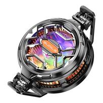 Magnetinis mobiliojo telefono aušintuvas Sukamas telefono aušinimo ventiliatorius Atgal gnybtas puslaidininkinis radiatorius Stiprus aušinamas RGB mobiliojo telefono aušintuvas