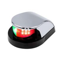 LED valties navigacijos lemputė, atspari vandeniui, ypač ryški jachtos šviesa, didelio matomumo 12 V jūrų laivo elektrinė valtis Šviesiai raudona žalia signalinė lemputė juoda