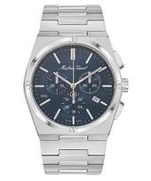 Mathey-Tissot Zeus Chrono Nerūdijančio Plieno Mėlynas Ciferblatas Kvarcinis H118CHABU Vyriškas Laikrodis mėlyna