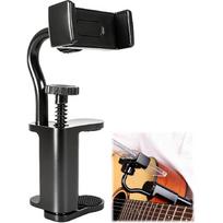Gitaros telefono laikiklis, reguliuojamas ir pasukamas laikiklis gitaroms, ukulelėms ir bosinėms gitaroms, laisvų rankų natų stovas
