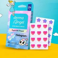 DermaAngel - Acne Beauty Patch Playful Heart Shaped - 18 pcs