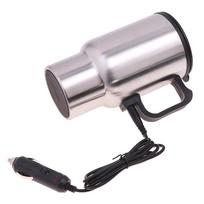 12V 450Ml nerūdijančio plieno transporto priemonės šildymo puodelis elektrinis šildymas automobilio virdulys, šildomas kavos puodelis, USB šildymas, automobilio kavos puodelis, termosas