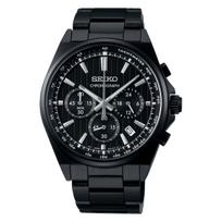 Seiko Selection S serijos kvarcinis chronografas, juodas, baterijomis maitinamas vyriškas laikrodis, SBTR037,
