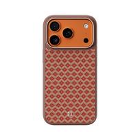Benks Magnetic Armor Pro Armor Grid Kevlar dėklas Metal Frame 600D (YB70) skirtas Apple iPhone 17 Pro Max oranžinės spalvos