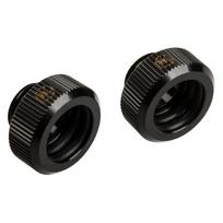 Bitspower Touchaqua Adapter Connection G1/4 inch AG to 14mm OD Hardtube – 2-pack, black
