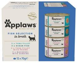 Applaws Multipack Žuvies rinkinys sultinyje 24x70g SKARDINĖ