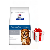 HILL'S PD Prescription Diet Canine Derm Complete 1,5 kg + Staigmena Šunui