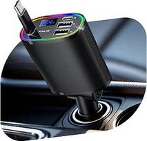 "4-in-1" cigarečių žiebtuvėlio USB C automobilinis įkroviklis, 24/12V USB adapteris automobiliui, ištraukiamas USB C automobilinis įkroviklis, 78W automobilinis įkroviklis, greitasis automobilinis mobiliojo telefono įkroviklis, "iOS" / "Android" automobil