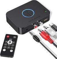 "Bluetooth 5.4" adapteris Stereo sistema, "Bluetooth" siųstuvo imtuvas su "Aux" 3,5 mm RCA lizdu, "Bluetooth Aux" adapteris, "HiFi" "Bluetooth" siųstuvo imtuvas su 3D erdvine erdve, skirtas televizoriaus garsiakalbių projektoriams