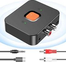 "Bluetooth 6.0" adapteris stereo sistemai, "Bluetooth" imtuvas su 3,5 mm RCA kabeliu, du AUX išėjimai garsiakalbių stereo sistemai, mėlynojo danties garso adapteris projektoriams, stalams, mobiliesiems telefonams ir televizoriams