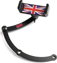 "Bruce & Shark" mobiliojo telefono laikiklis Metalinė medžiaga Stabilus "Union Jack" išvaizdos automobilinis telefono laikiklis Tinka "Mini Cooper" R55 R56 F54 F55 Raudona ir mėlyna