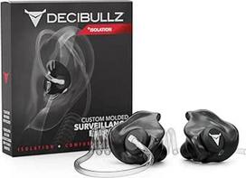 "Decibullz" specialios formos saugos radijo adapteriai "Thermo-Fit" ausinės "Clear Acoustic Tube" radijo imtuvams