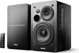 "Edifier Studio R1280DB 2.0 Active Boxes", belaidės "Bluetooth" lentynos garsiakalbiai, juodos spalvos