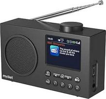 "Mycket" nešiojamasis DAB/DAB+ radijas, FM skaitmeninis radijas su 2025 naujausia signalo imtuvo technologija, FM įkraunamas radijas su "Bluetooth 5.0", dvigubas žadintuvas, 40 išankstinių nustatymų, 2,4 colio didelis spalvotas ekranas