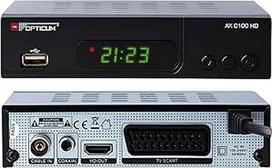 "Opticum AX C100 HD DVB-C HDTV kabelinis imtuvas DVB-C, HDMI Scart USB (juodas)