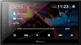 "Pioneer" DMH-A340DAB 2-DIN daugialypės terpės grotuvas, nedidelis montavimo gylis, 6,8 colio "ClearType" jutiklinis ekranas, išmaniojo telefono jungtis, USB, DAB/DAB+ skaitmeninis radijas, "Bluetooth", 13 diapazonų grafinis ekvalaizeris