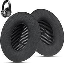 "QuietComfort 35" / "QC 35ii" pakaitiniai ausinių įdėklai "Bose" ausinėms, suderinami su "Bose QC45 QC35 QC25 QC25 QC2 QC15 / Around-Ear 2 AE2i AE2w / SoundTrue ir SoundLink serijomis (juodi)