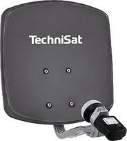 "TechniSat DIGIDISH 33" palydovinė antena 1 vartotojui (33 cm maža palydovinė sistema - komplektas su sieniniu laikikliu ir "Satfinder V/H-LNB") Pilka