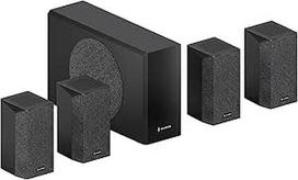 "ThunderBeat 4.1.2" - "Dolby Atmos" belaidė erdvinė sistema su žemų dažnių garsiakalbiu, 720 W galia, 4 belaidžiai galiniai garsiakalbiai, 360° kupolo garsas,