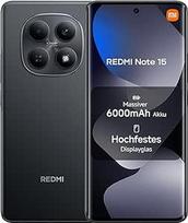 "XIAOMI Redmi Note 15" išmanusis telefonas (8+128GB) - 6000 mAh baterija, atsparus vandeniui, 108 MP kamera, 6,77 colių FHD+ ekranas, juodas