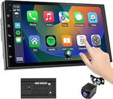 7 colių 2Din CarPlay ekranas "Apple CarPlay" ir "Android" automobiliams, galinio vaizdo kamera, "Mirror Link", "Bluetooth 5.0", valdymas balsu, GPS navigacija, FM (RAM 2GB + ROM 64GB)