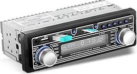 Automobilinis garso imtuvas, vieno Din multimedijos radijo imtuvas, "Bluetooth FM", MP3 USB, SD skaitmeninė FM radijo garso sistema prietaisų skydelyje - 12 V universalus