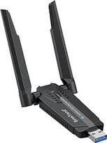 BrosTrend WiFi 6E AXE3000 WLAN Stick Linux Plug & Play Ubuntu, Fedora, Kali, Mint, Raspberry Pi OS, Manjaro ir kt. Trijuostis didelio stiprumo USB WLAN adapteris kompiuteriui, suderinamas su branduoliu 5.18 ir naujesniu