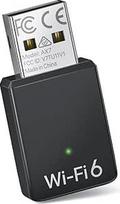 BrosTrend AX900 USB WiFi 6 WLAN Stick Linux Ubuntu, Mint, Debian, Raspberry Pi OS, Kubuntu, Lubuntu, LMDE, Mate, Zorin, Windows 11/10/7 ir kt. Kompiuterio mini USB WiFi adapteris Dviejų dažnių 5 GHz ir 2,4 GHz, OFDMA