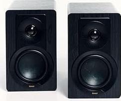 DALI KUPID Premium kompaktiški pasyvūs HiFi garsiakalbiai su 2 kryptimis, 4,5" žemų dažnių garsiakalbiu ir 1" aukštų dažnių garsiakalbiu, įskaitant sieninį laikiklį (pora) - juodi pelenai