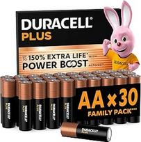 DURACELL Plus AA baterijos (30 vnt.) - šarminės 1,5 V baterijos