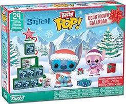 Funko Bitty Pop! Countdown Calendar: Stitch Holiday - Lilo ir Stitch - Advento kalendorius - 24 dienos staigmenų - kolekcinė vinilinė mini figūrėlė - paslaptinga dėžutė - dovanų idėja
