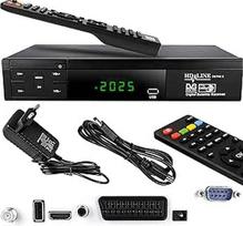 Hd-line 20700 HD palydovinis imtuvas Palydovinis DVB S2 HD imtuvas SAT Skaitmeninis palydovinis SAT imtuvas (DVB-S/S2, HDMI, SCART, 2x USB 2.0, Full HD 1080p) (iš anksto suprogramuotas "Astra Hotbird" ir "Türksat")