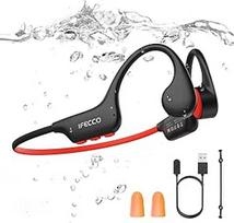 IFECCO ausinės Plaukimo kaulų garso ausinės "Bluetooth 6.0", IP68 vandeniui atsparios atviros ausinės su MP3 grotuvu ir 8GB atmintimi, povandeninės sportinės ausinės plaukimui, bėgimui, važiavimui dviračiu, banglenčių sportui