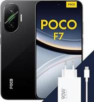Išmanusis telefonas "Poco F7", 12+512GB, juodas, flagmanas "Snapdragon 8s Gen 4", 6500 mAh baterija, 50 MP "Sony" fotoaparatas su OIS, 6,83" 1,5 K 120 Hz AMOLED ekranas (maitinimo adapteris pridedamas)