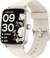 Išmanusis laikrodis moterims vyrams su telefono funkcija, 1,85 colio fitneso laikrodis "Smart Watch", 100 + sporto režimai, fitneso stebėjimo įrenginys su širdies ritmo / SpO2 / miego monitoriumi, žingsniamatis, IP68 vandeniui atsparus sporto laikrodis iO