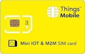 Mini SIM kortelė - "Things Mobile" - su pasauline aprėptimi ir kelių tiekėjų tinklu GSM/2G/3G/4G. Jokių fiksuotų išlaidų, jokio galiojimo termino ir konkurencingi tarifai. Įskaičiuotas 10 € kreditas