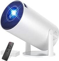 Mini projektorius palaiko 4K 1080P, nešiojamas projektorius su "WiFi 6" ir "Bluetooth 5.4" Projektorius Mažas 270° pasukamas automobilinis raktas "Android 13.0", suderinamas su HDMI/TV lazdele/nešiojamuoju kompiuteriu/ atminties kortele