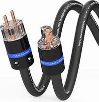Monosaudio P901 HiFi maitinimo kabelis 4,5 m² 1 m vario ekranas 2 kontaktų aukštos klasės IEC kabelis OFC kintamosios srovės audiofilų maitinimo kabelis su ES "Schuko" kištuku + IEC C15 lizdas DVD/stiprintuvui/dekoderiui/subwooferiui/AMP