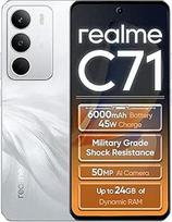 realme C71 4G išmanusis telefonas 8+256GB, Cigno Bianco, 6,67 milimetrų skersmens, 120 Hz dažnis, 45 W greitasis maitinimas, 6000 mAh akumuliatorius, 50 MP fotokamera, galingas 8 branduolių procesorius, IP54