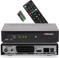 RED OPTICUM 23025 Nytro Box Plus hibridinis imtuvas HD-TV I DVB-C ir DVB-T2 imtuvas su įrašymo funkcija PVR - HDMI - USB - SCART - koaksialinis garso kabelis - Ethernet - LED ekranas I Skaitmeninis kabelinis imtuvas