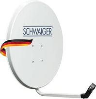 SCHWAIGER 128 Palydovinė antenų sistema Offset Antenna LNB Support Arm Mast Mount Palydovinė antenų sistema Plieninė 55 x 62 cm šviesiai pilka