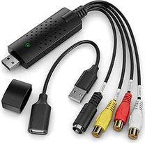 VHS į skaitmeninį keitiklį, RCA į USB garso keitiklį, USB 2.0 vaizdo įrašymo kortelę, konvertuoja VHS į skaitmeninį VHS VCR Mini DV Hi8 DVD MAC/PC