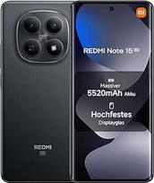 XIAOMI Redmi Note 15 5G išmanusis telefonas (8+256GB) - itin plonas dizainas, IP66 apsauga nuo vandens, 108 MP kamera, 6,77 colių FHD+ ekranas, juodas